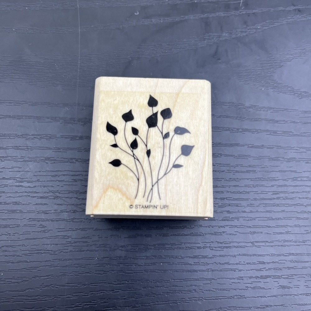 Stampin Up Scene Builder Stamp Set Nature Landscape Garden Leaves Outdoor